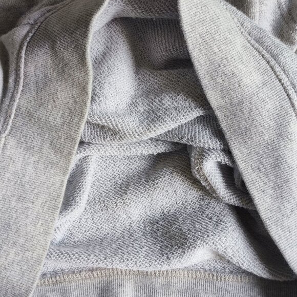 Roxy street wear hoodie women's size M grey knit kangaroo pocket - Picture 7 of 9